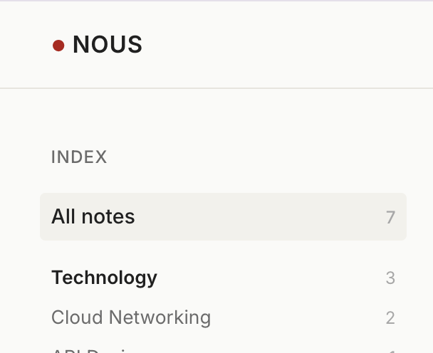 NOUS screenshot